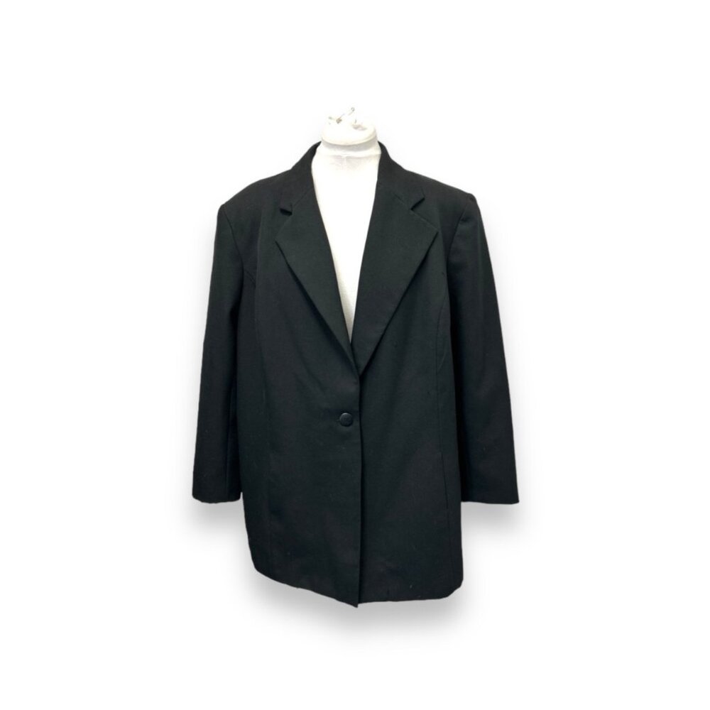 Liz Baker Women's Plus Size 22W Black Blazer 100% Polyester